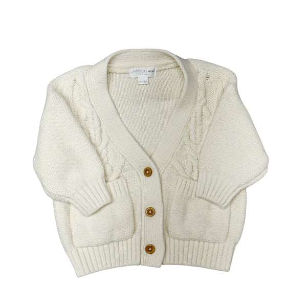 Grayson mini | Cable Knit Cardigan | 0-3m