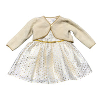 Carter's | Gold Spotted Holiday Dress | 18m