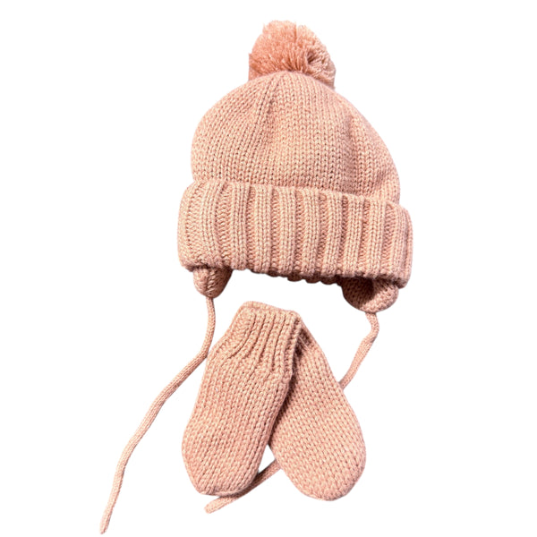 H&M | Pink Hats and Gloves | 3-6m