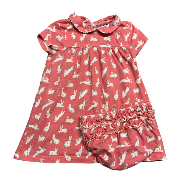 Boden | Rabbit Dress with Bloomers | 18-24m