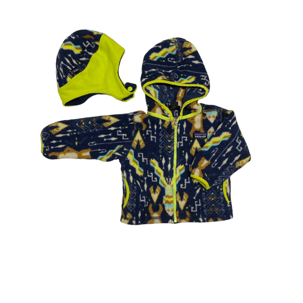 Patagonia | Fleece Jacket with Hat | 6-12m
