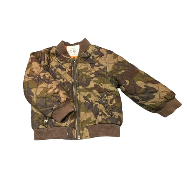 Zara | Camouflage Bomber Jacket | 18/24 M