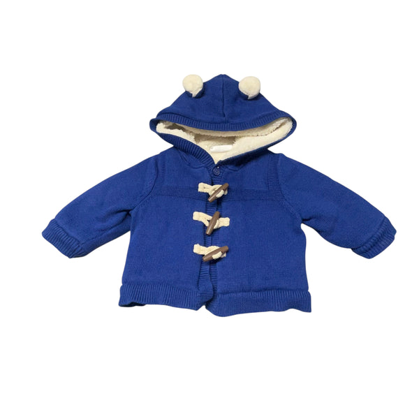 Baby Gap | Blue Paddington Toggle Sweater Hoodie  | 6-12 months