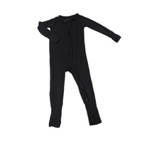 Little Sleepies | Black Zippy Pajamas | 6-12 months