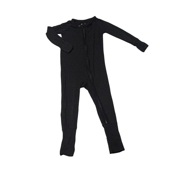 Little Sleepies | Black Zippy Pajamas | 6-12 months