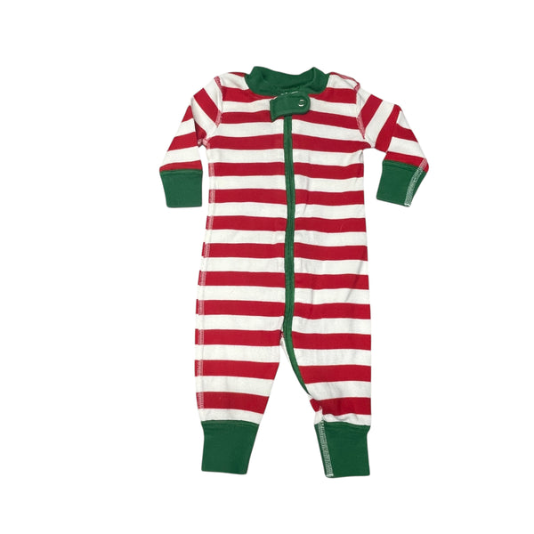Hanna Andersson | Red Striped Pajamas | 0-3 mos