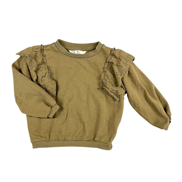 H&M | Ruffle Crewneck | 5t/6