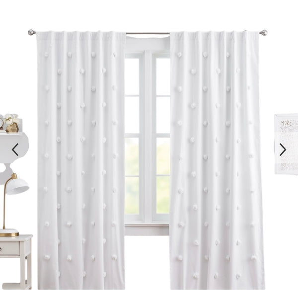 Pottery Barn Kids | Pom-Pom Appliqué Blackout Curtains
