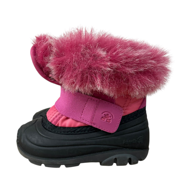 Kamik | Pink Furry Boots | 6 Toddler