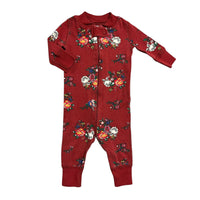 Hanna Andersson | Red Floral Playsuit | 0-6m