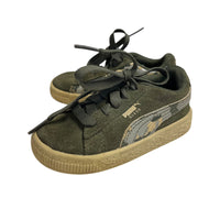 Puma | Camo Green Suede Sneakers | 7 Toddler