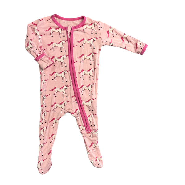 Kickee Pants | Bamboo Unicorn Pajamas | 0-3m