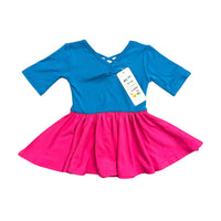 Dot Dot Smile | Two Tone Dress | 6-12m | NEW