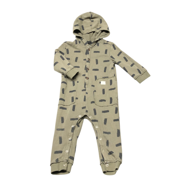 Art Class | Green Hooded Playsuit | 2T