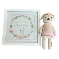 Cuddle + Kind Charlotte Dog Doll | 13" w/picture frame
