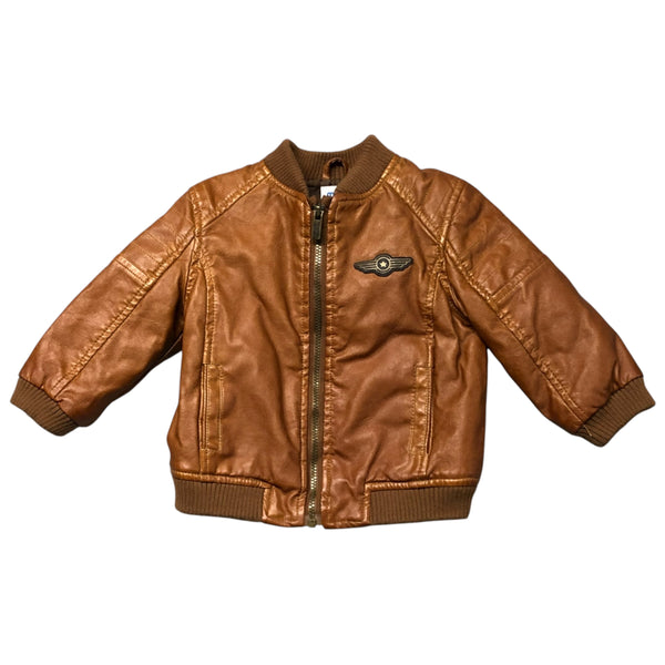 Mayoral | Leather Aviation Jacket | 9m