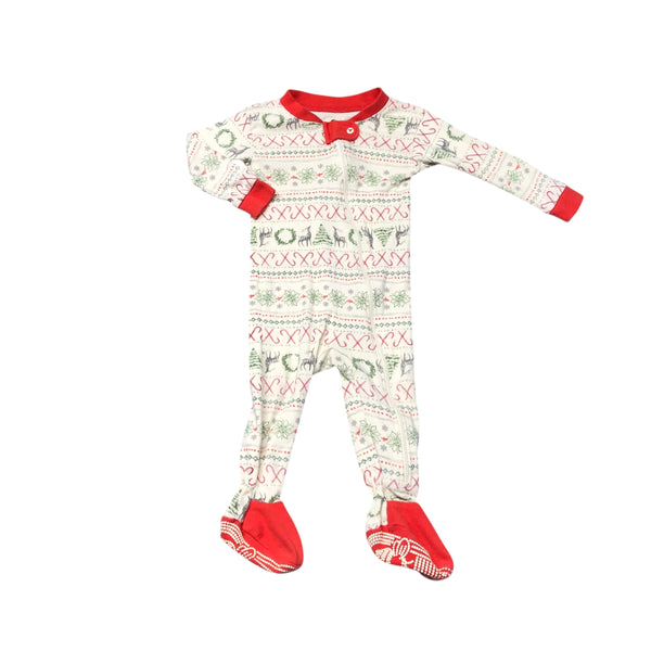 Burt's Bees | Christmas Footie Pajamas | 3-6M