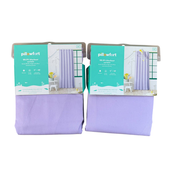 Pillowfort | Lavender Blackout Curtains | 42" x 84" | NEW