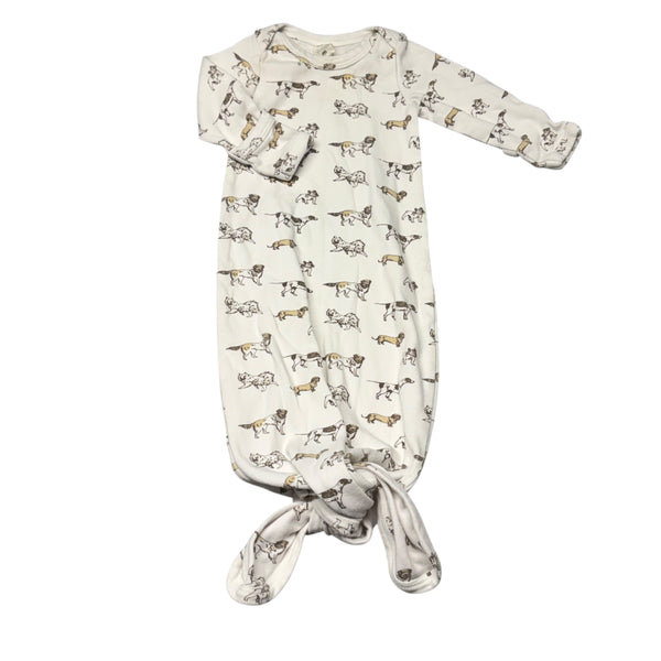 Kate Quinn | Dog Print Tie Gown | 0-3m