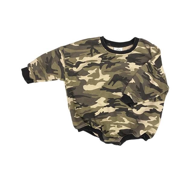 Orcas Lucille | Camo Romper | 2t