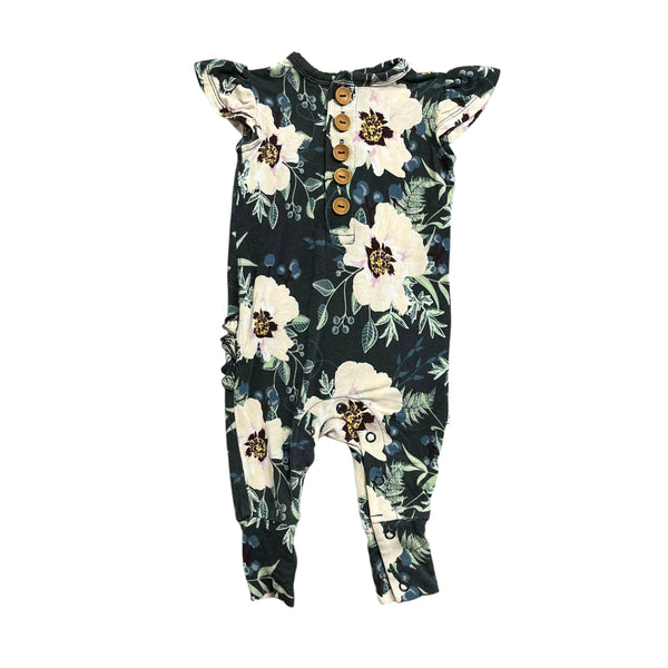 Posh Peanut | Bamboo Floral Playsuit | NB