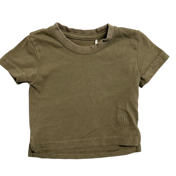 Little Bipsy | Olive Tee | 3-6m