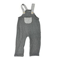 City Mouse | Marled Grey Overalls | 12-18m