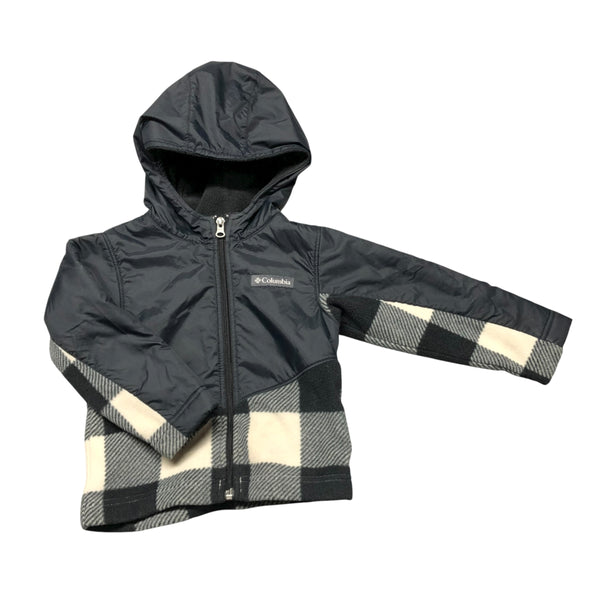Columbia | Black Gingham Fleece Lined Jacket | 3T