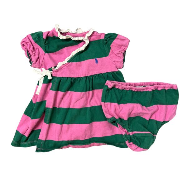 Ralph Lauren | Striped Dress w/ Bloomers | 6m