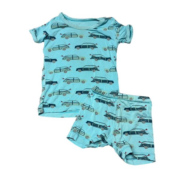 Kickee Pants | Car Pajama Set | 6-12 Months