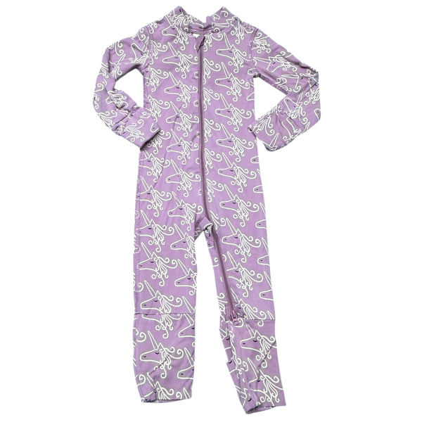 Hanna Andersson | Purple Unicorn One Piece Playsuit | 3-6m