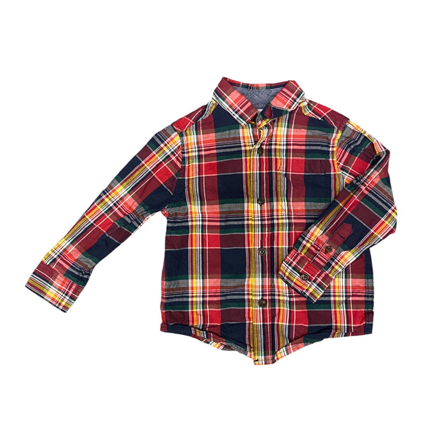 Gymboree | Plaid Button Up | 3-4t