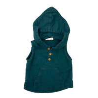 City Mouse | Cotton Hooded Shirt | 3-6m