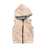 Little Bipsy | Pink Sleeveless Hoodie | 6-12m