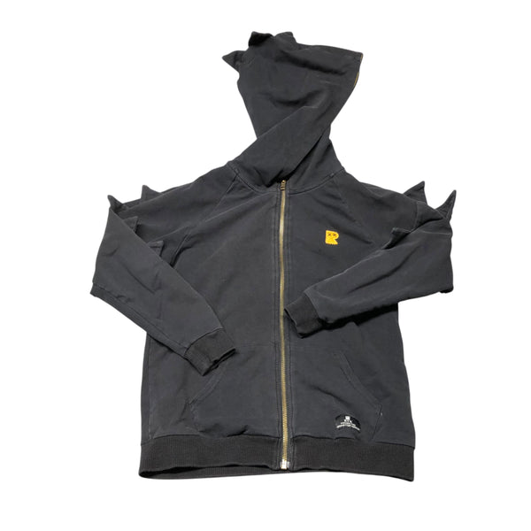 Rock Your Kid | Black Dino Hooded Jacket | 10