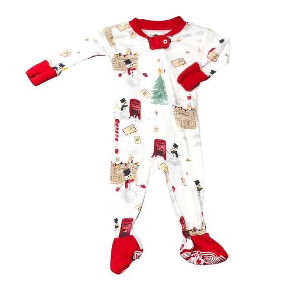 Burt's Bees | Snowman Footie Pajamas | 0-3M