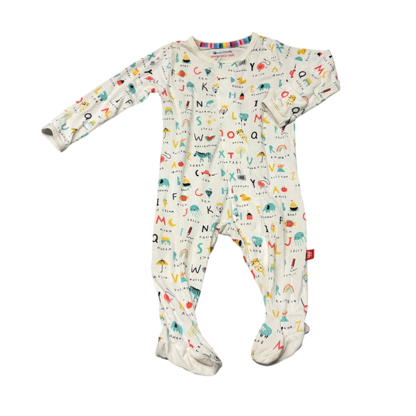 Magnetic Me | Alphabet Footie Pajamas | 0-3m