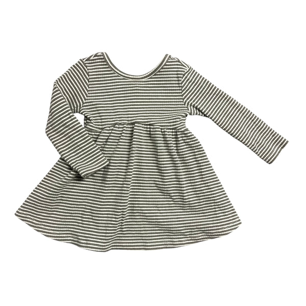 Quincy Mae | Striped Ribbed Dress | 6-12m