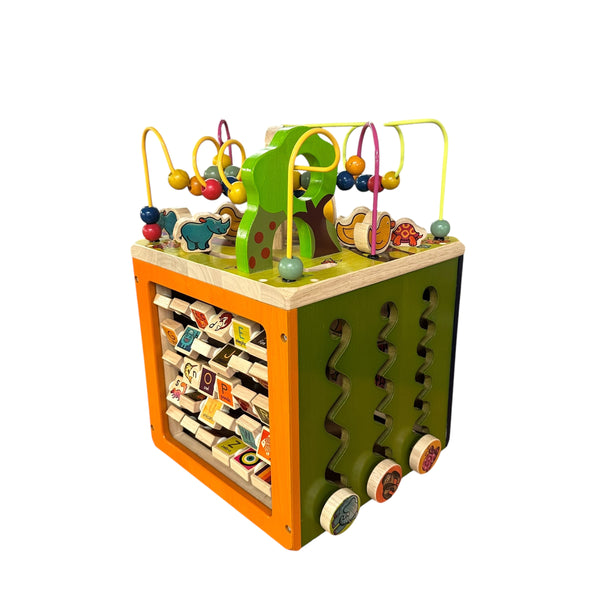 Zany Zoo | Wooden Activity Cube