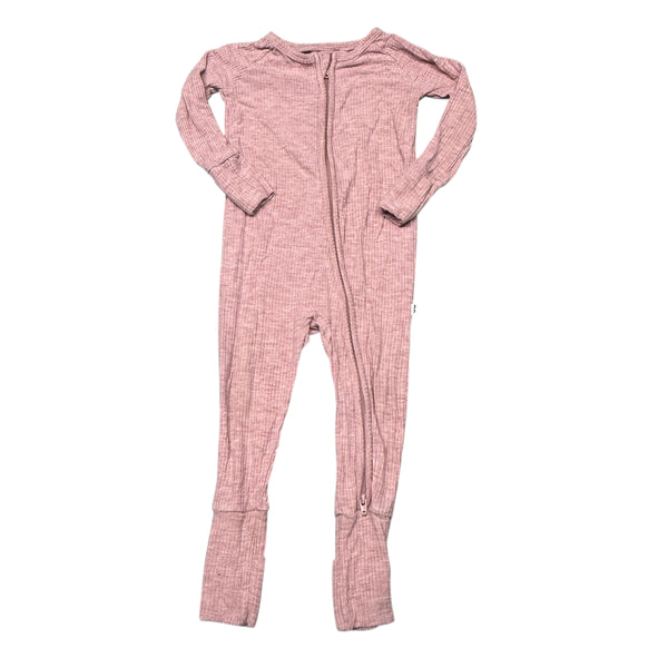 Little Sleepies | Pink Heathered Pajamas | 6-12m