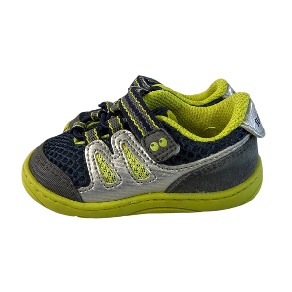 Stride Rite | Chartreuse & Black Sneakers | 3 Infant