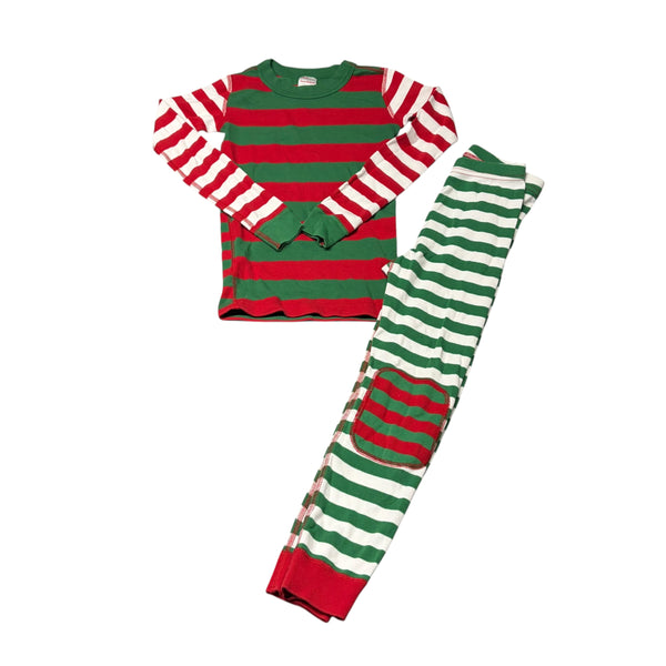 Hanna Andersson | Christmas Striped Pajamas | 6-7