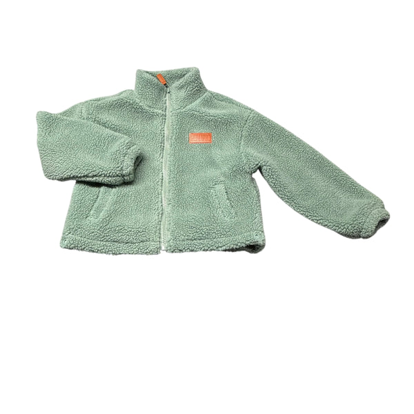 Little Bipsy | Sage Green Sherpa Jacket | 3-4T
