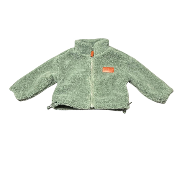 Little Bipsy | Sage Green Sherpa Jacket | 6-12M