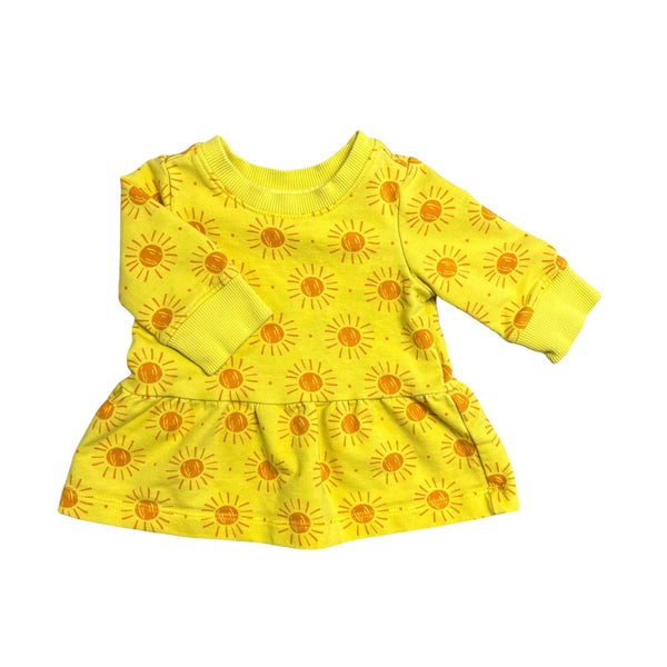 Hanna Andersson | Sunny Sweatshirt Dress | 0-3m