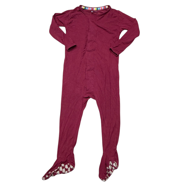 Magnetic Me | Cranberry Magnetic Footy Pajamas | 9-12m