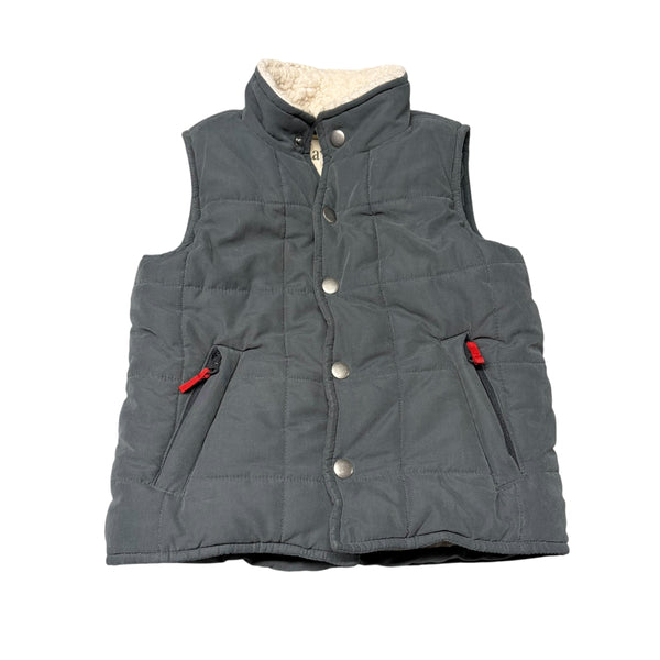 Hatley | Gray Sherpa Lined Vest | 3