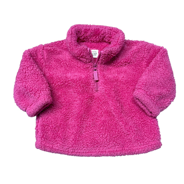 Gap | Bright Pink Fleece 1/4 Zip | 6-12m
