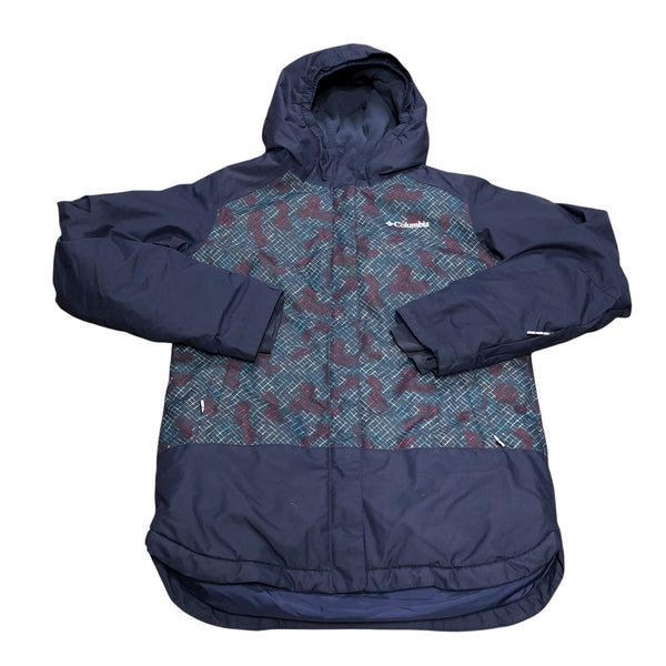 Columbia | Navy Patterned Winter Coat | 14/16