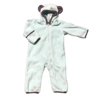 North Face | Light Blue Fleece One-Piece | 6-12months